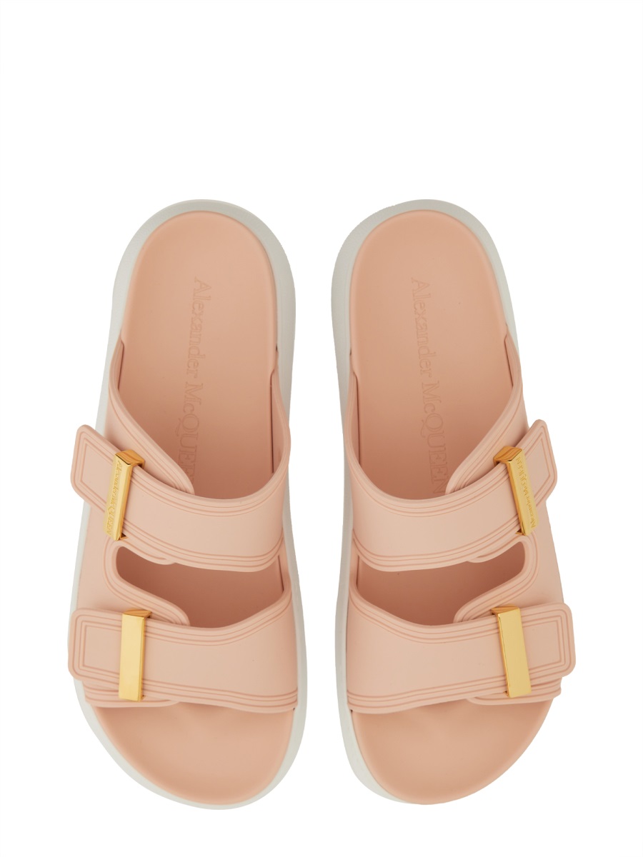 Alexander McQueen OVERSIZE HYBRID SANDAL Roze
