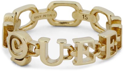 Alexander McQueen MCQUEEN RING Goud