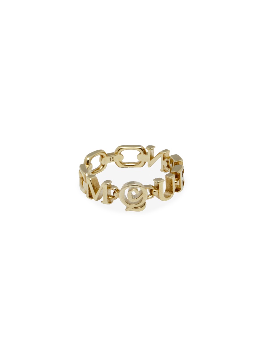Alexander McQueen MCQUEEN RING Goud