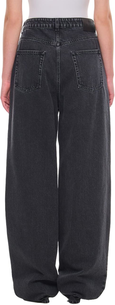 Alexander McQueen Straight Leg Denim Pants Zwart