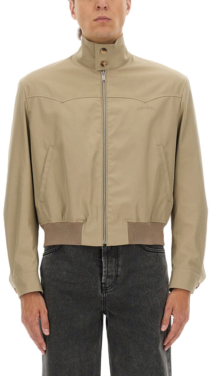 Alexander McQueen HARRINGTON CROPPED JACKET Beige