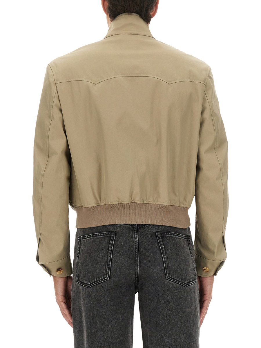 Alexander McQueen HARRINGTON CROPPED JACKET Beige