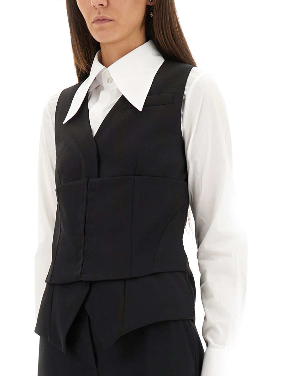 Alexander McQueen VEST CORSET Zwart