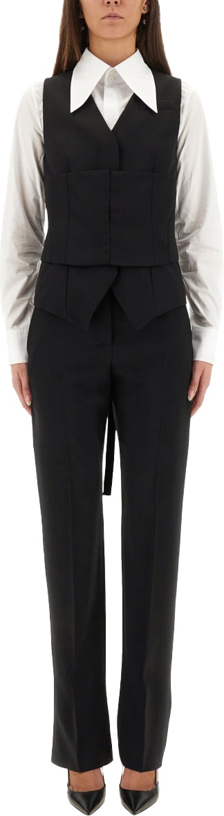 Alexander McQueen VEST CORSET Zwart