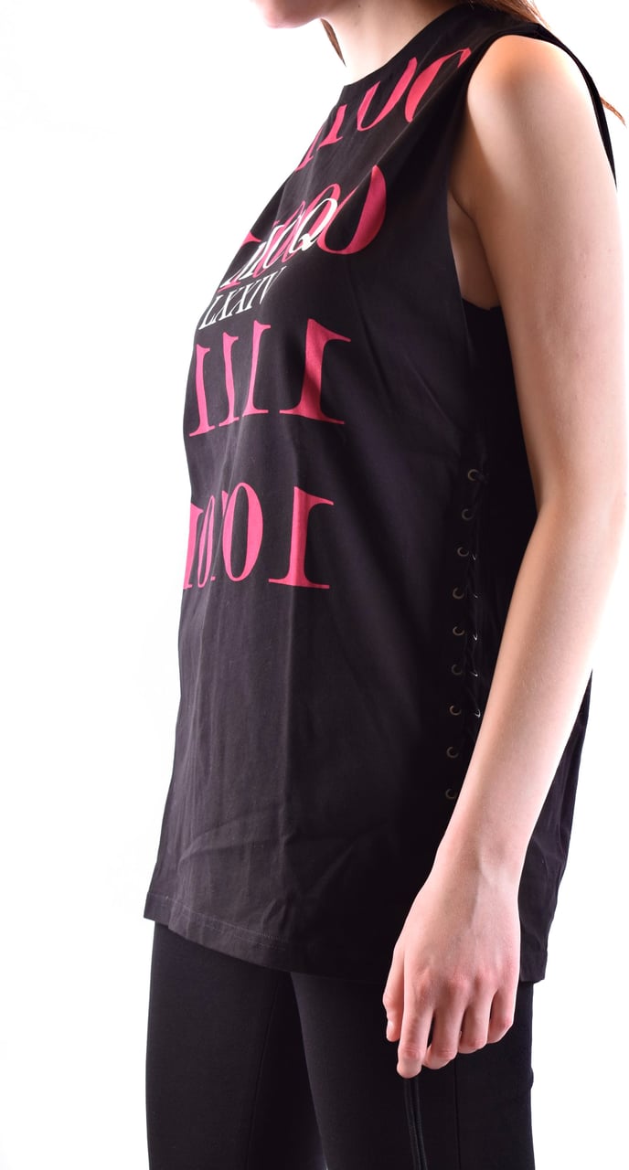 Alexander McQueen Tshirt Short Sleeves Black Zwart