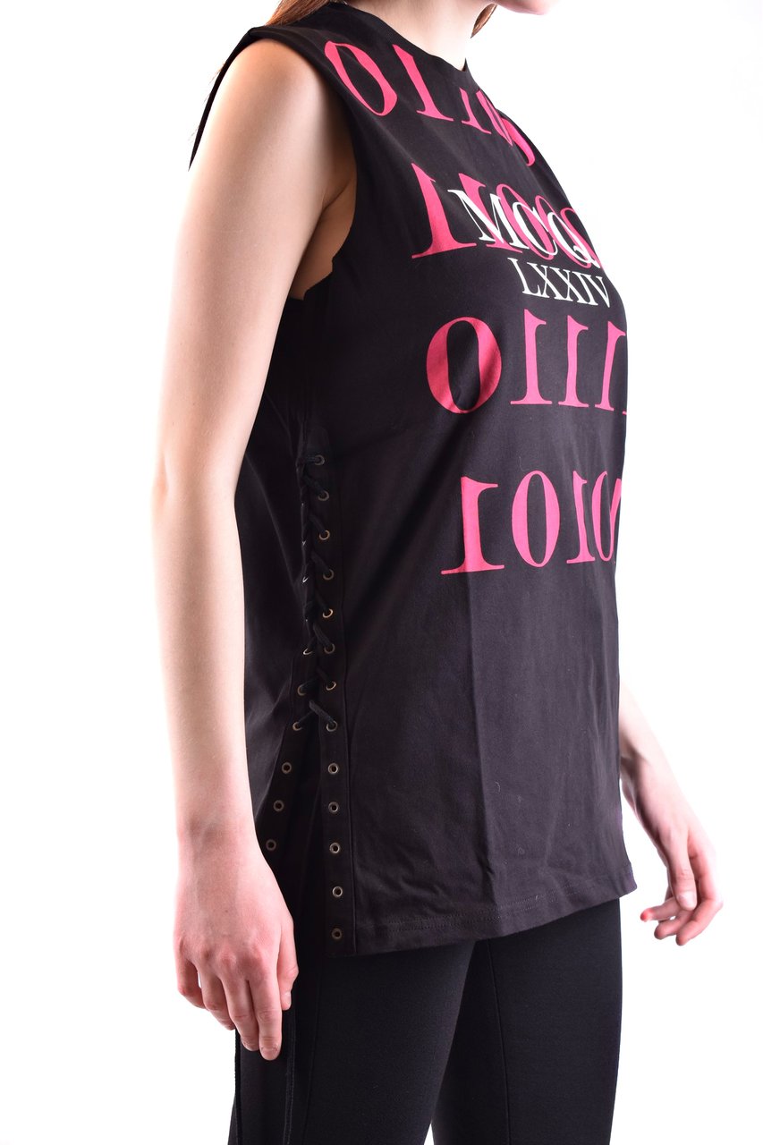 Alexander McQueen Tshirt Short Sleeves Black Zwart