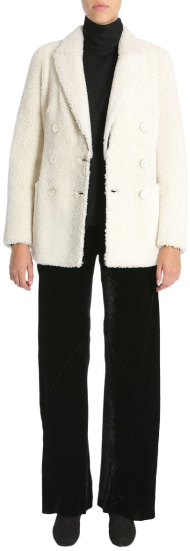 Alexander McQueen Double Breasted Coat Grijs