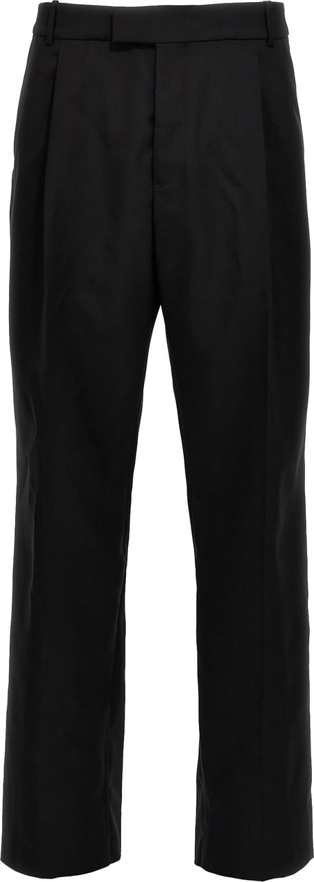 Alexander McQueen Black Wool Dress Pants Zwart