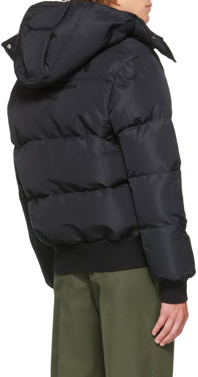 Alexander McQueen Alexander Mcqueen Wool Blend Padded Bomber Zwart