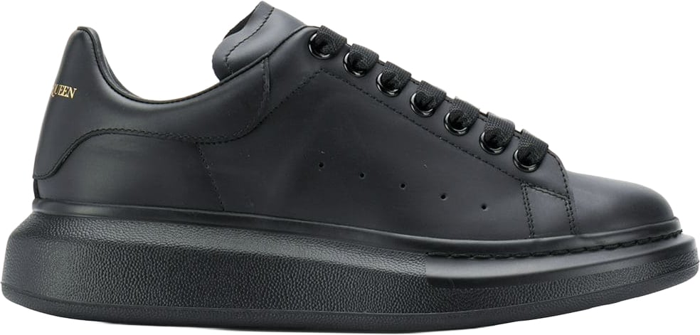 ALEXANDER MCQUEEN NEW TECH CALF/COLORED SOLE Zwart