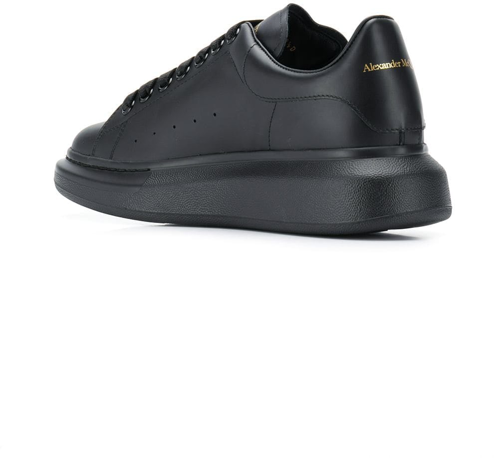 ALEXANDER MCQUEEN NEW TECH CALF/COLORED SOLE Zwart