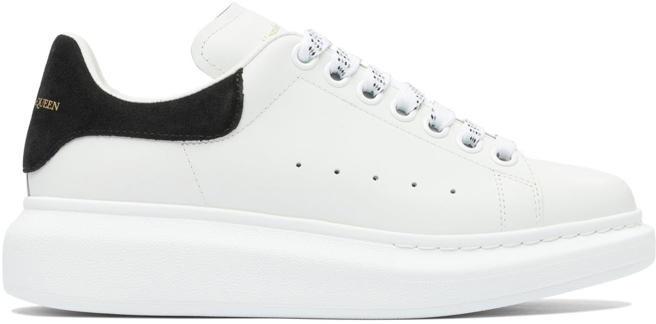 Alexander McQueen LEATHER UPPER AND RUBBER SOLE SNEAKER Wit