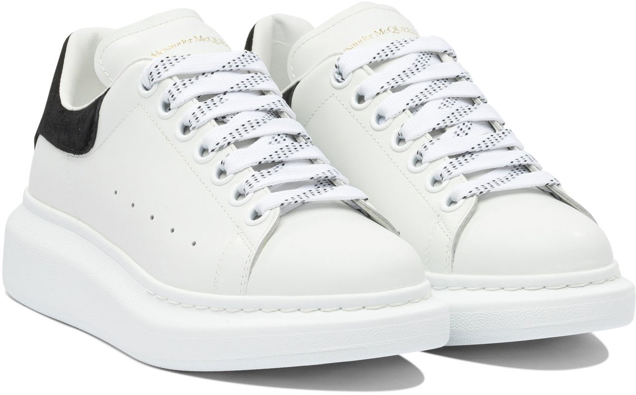Alexander McQueen LEATHER UPPER AND RUBBER SOLE SNEAKER Wit