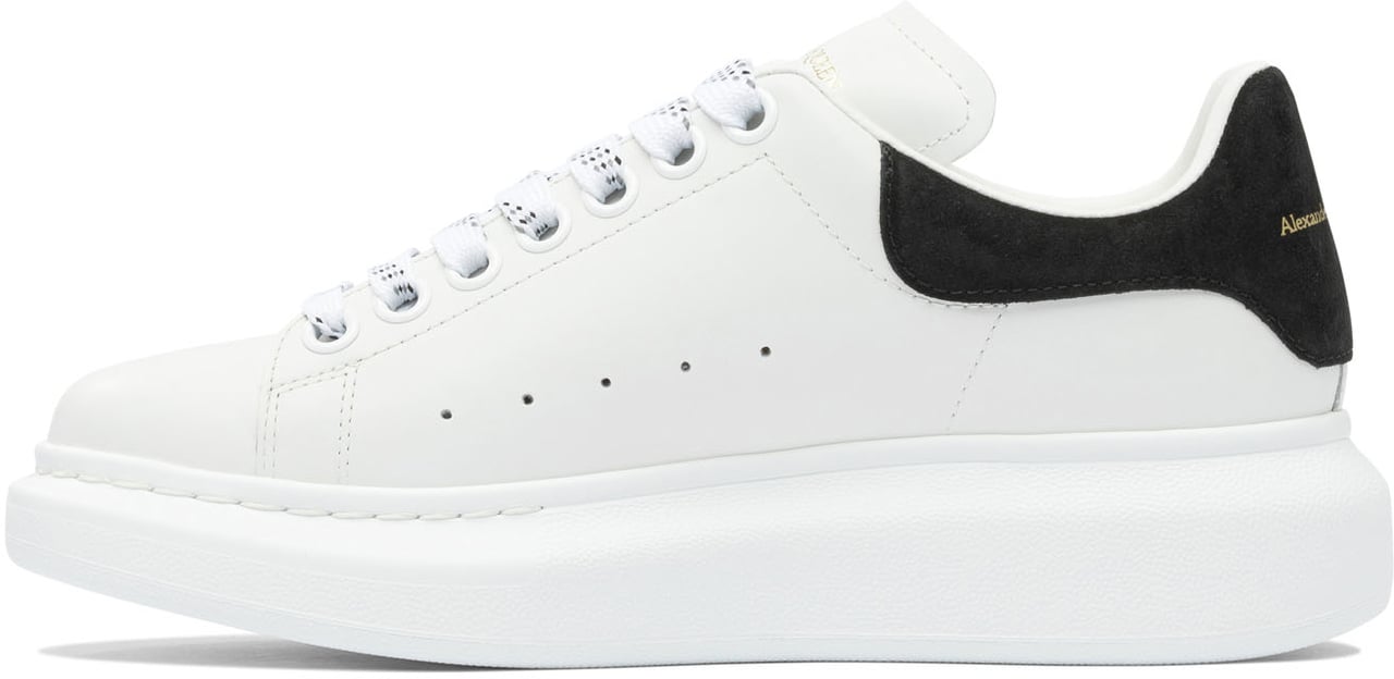 Alexander McQueen LEATHER UPPER AND RUBBER SOLE SNEAKER Wit
