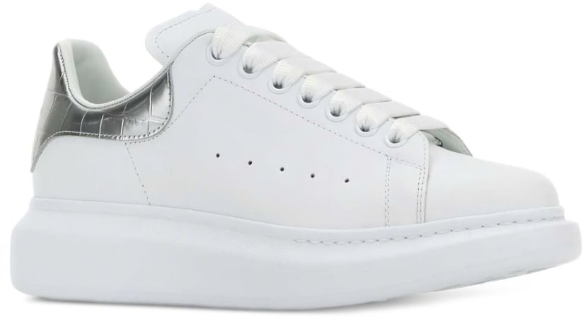 Alexander McQueen Sneakers Silver Zilver