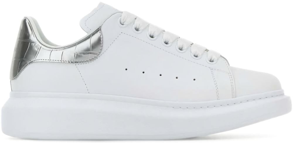 Alexander McQueen Sneakers Silver Zilver