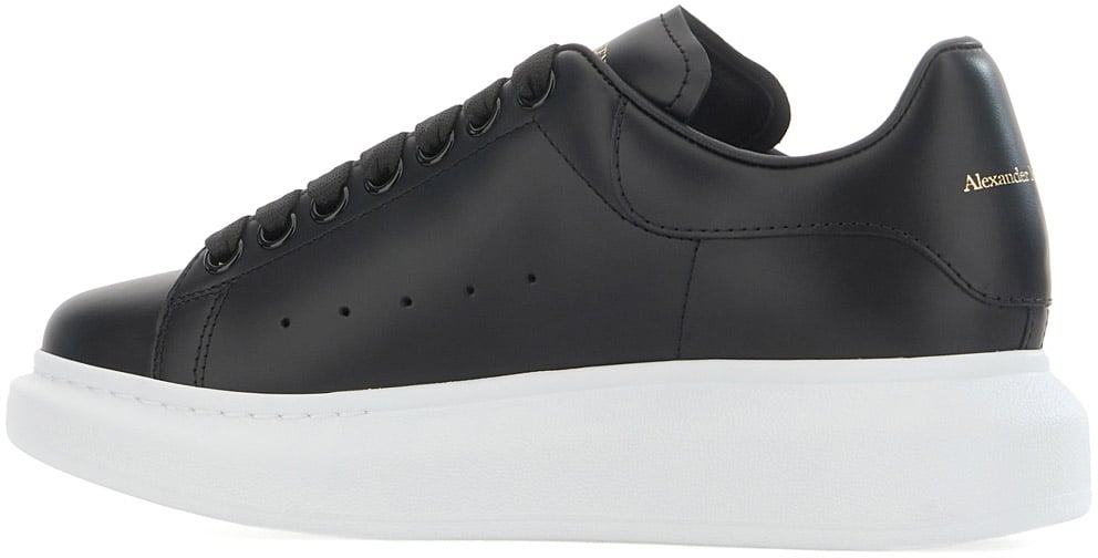 Alexander McQueen Alexander Mcqueen Black leather sneakers Zwart
