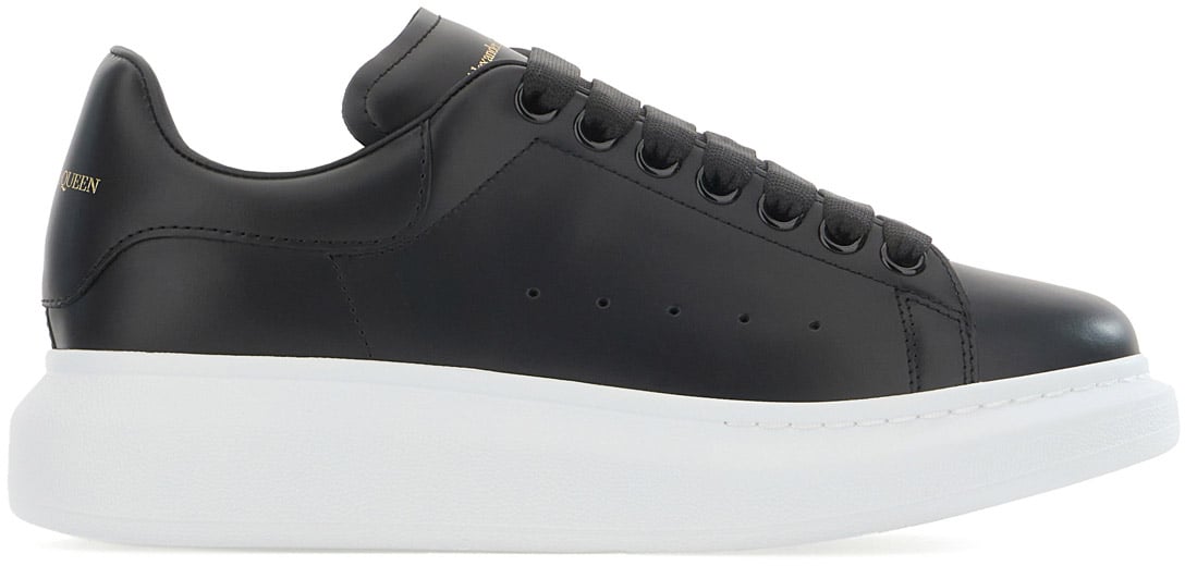 Alexander McQueen Alexander Mcqueen Black leather sneakers Zwart