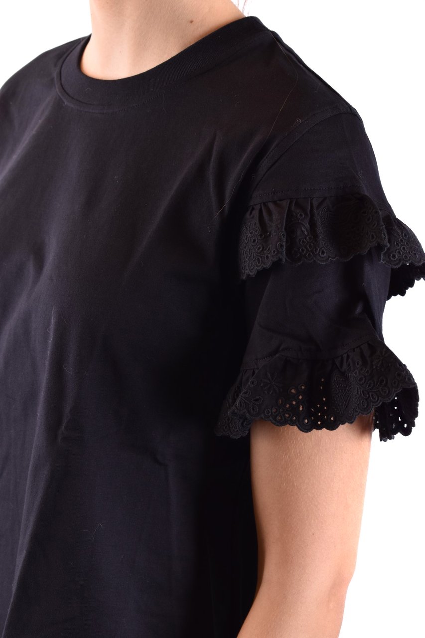 Alexander McQueen Tshirt Short Sleeves Black Zwart