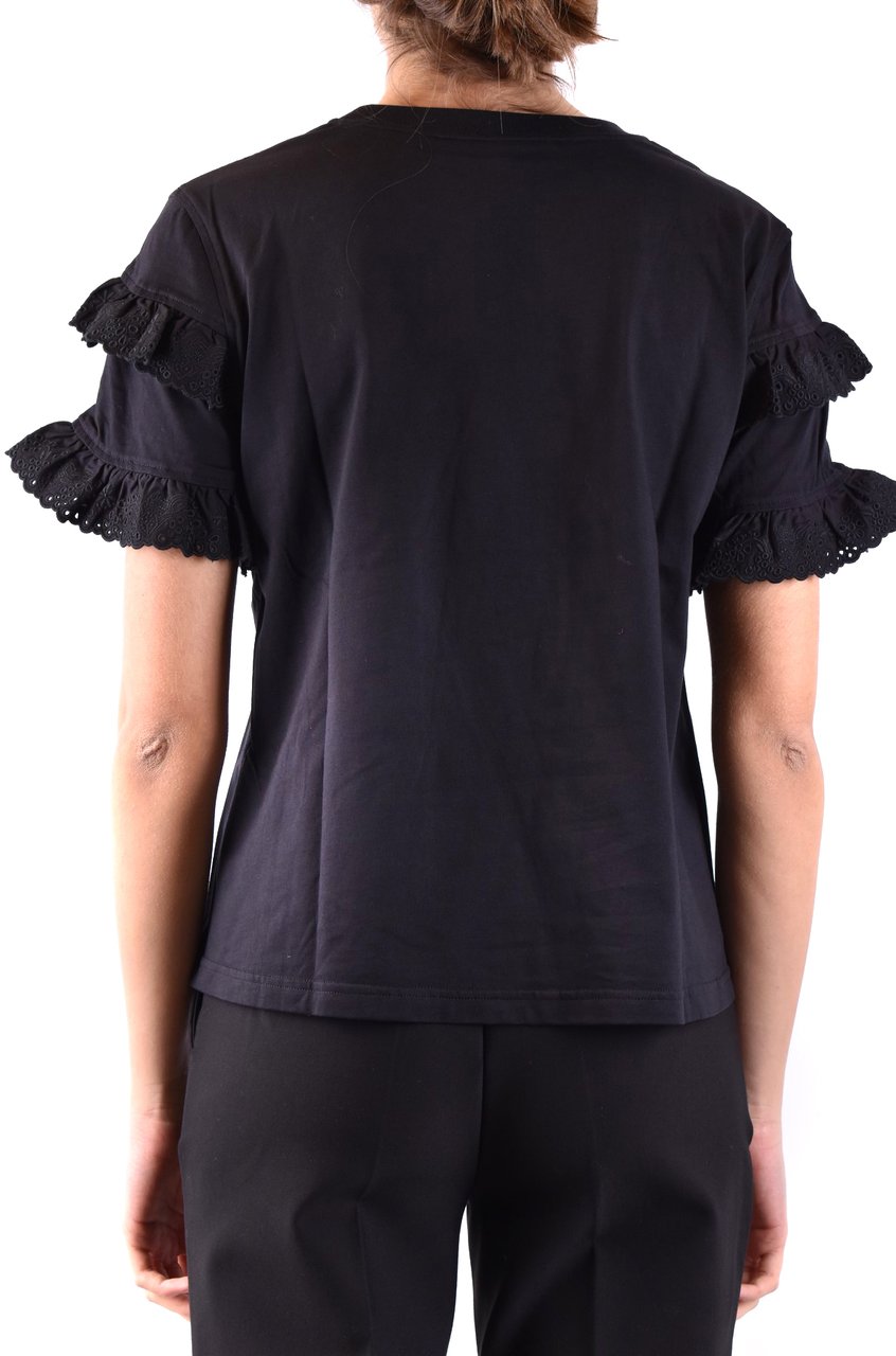Alexander McQueen Tshirt Short Sleeves Black Zwart