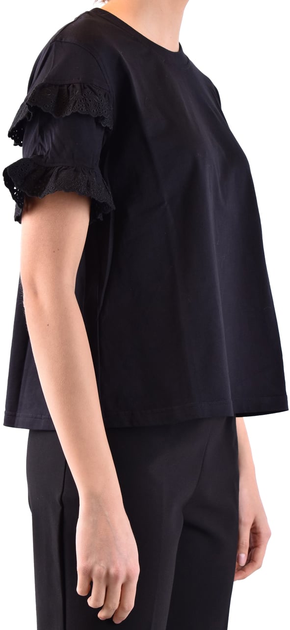 Alexander McQueen Tshirt Short Sleeves Black Zwart