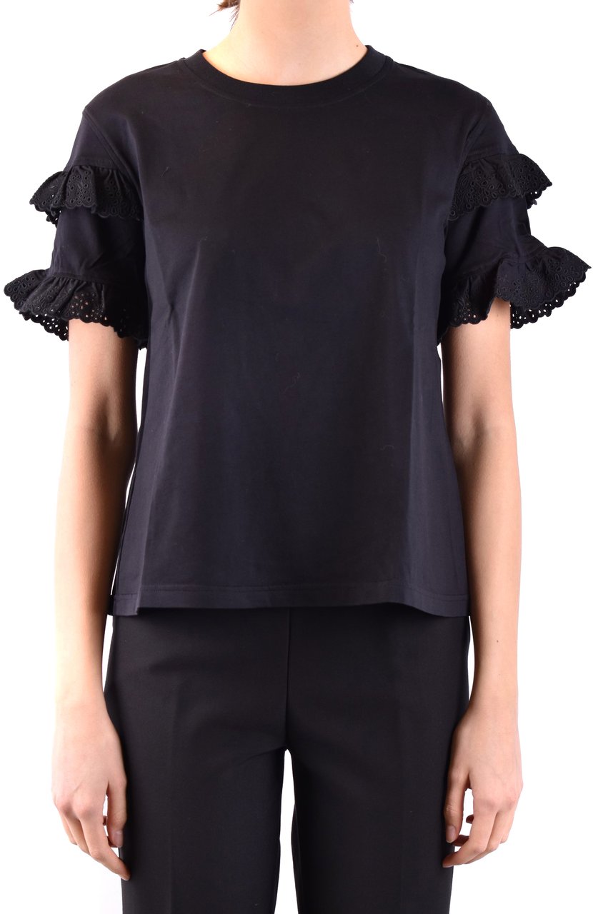 Alexander McQueen Tshirt Short Sleeves Black Zwart
