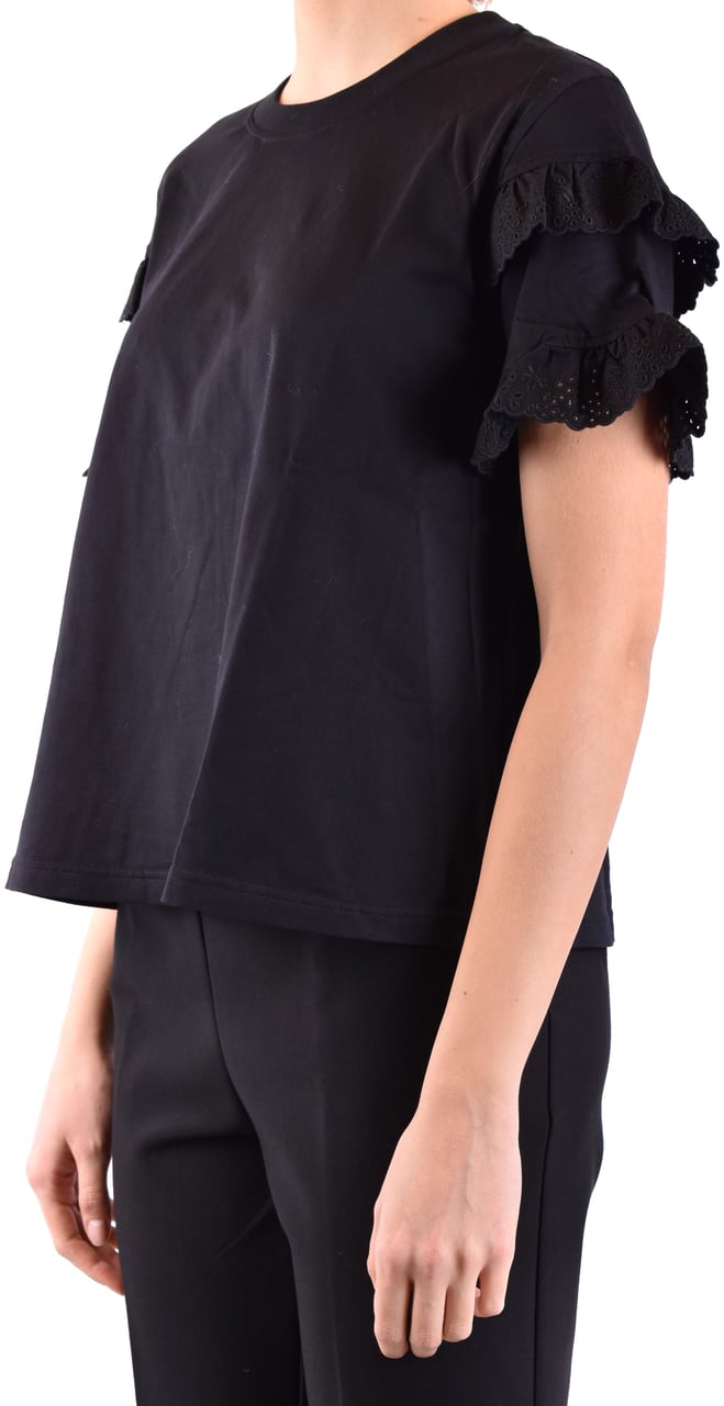 Alexander McQueen Tshirt Short Sleeves Black Zwart