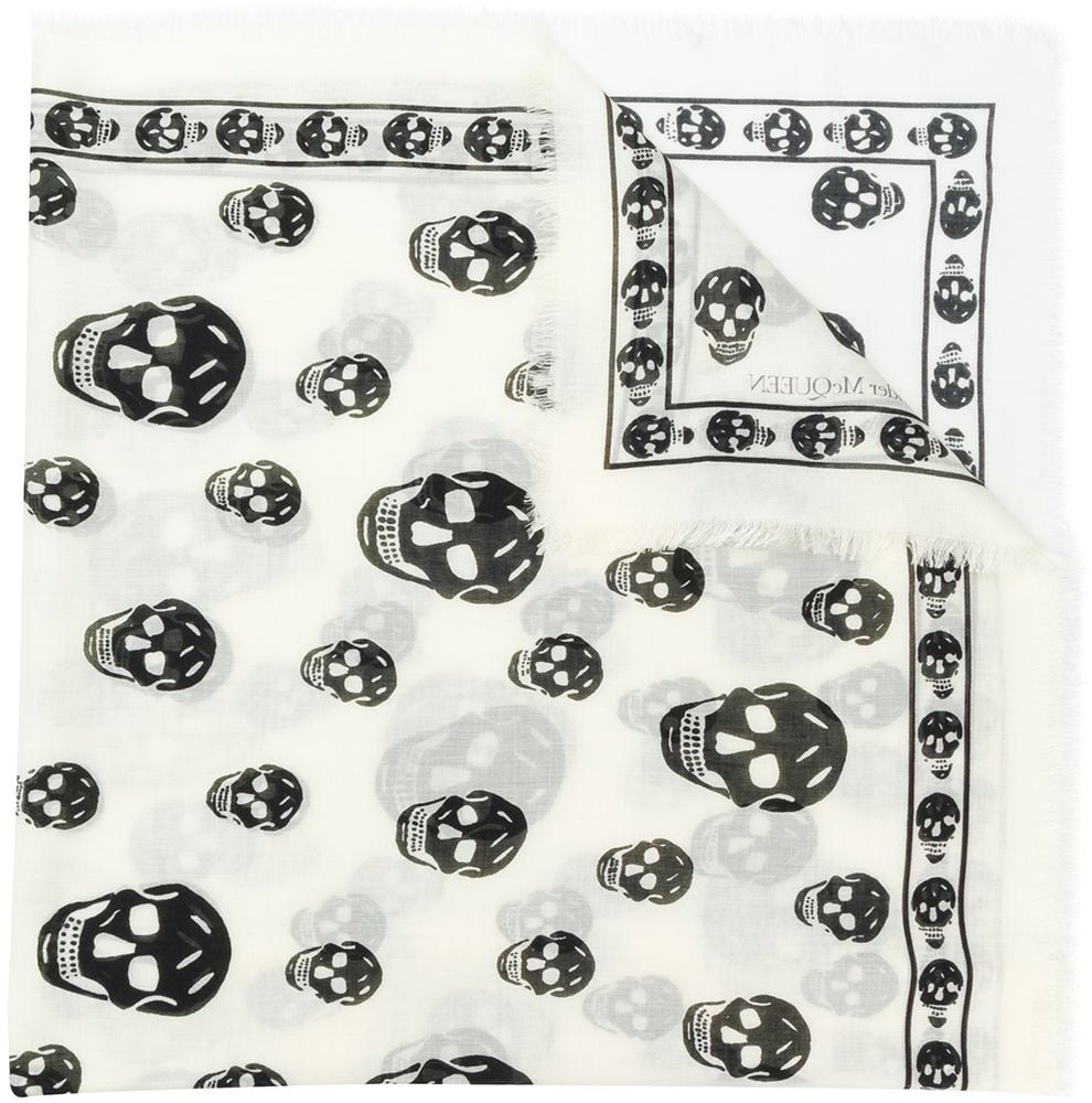 Alexander McQueen Scarfs White Wit