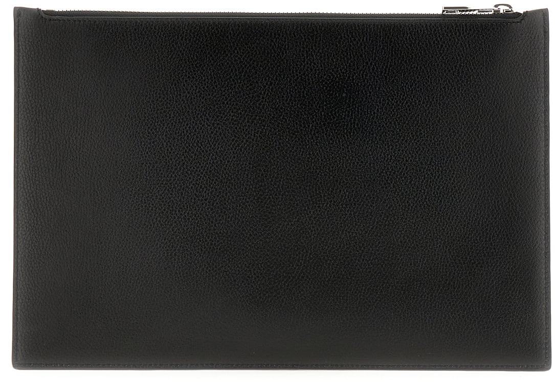 Alexander McQueen Alexander McQueen Black leather pouch Zwart