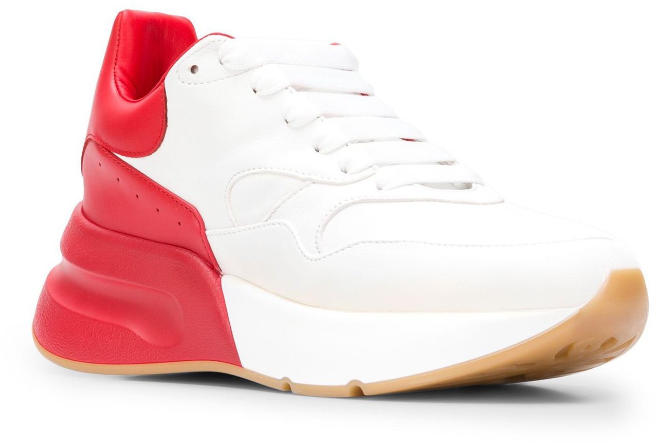Alexander McQueen Oversized Runner Sneakers Wit