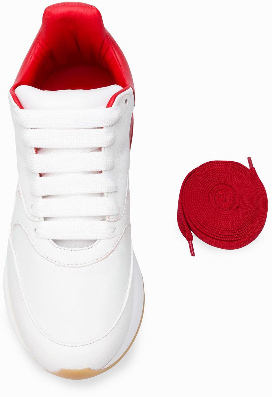 Alexander McQueen Oversized Runner Sneakers Wit