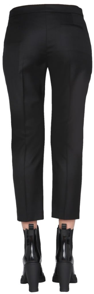 Alexander McQueen Tailored Cropped Trousers With Hidden Closure Zwart