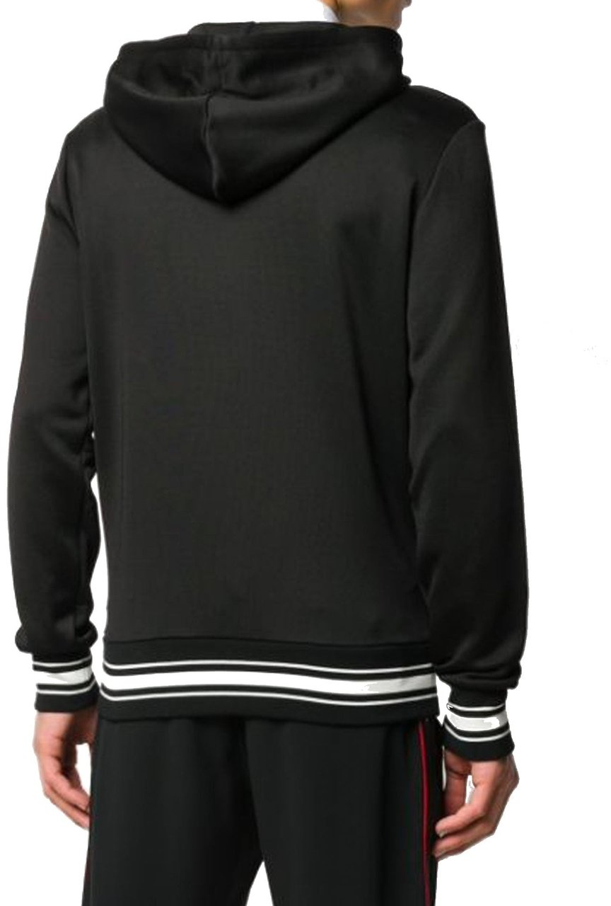 Alexander Mcqueen Logo Hooded Sweatshirt Zwart
