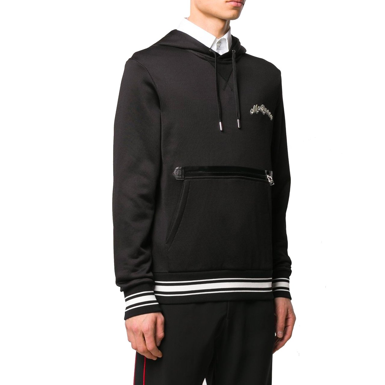Alexander McQueen Alexander Mcqueen Logo Hooded Sweatshirt Zwart