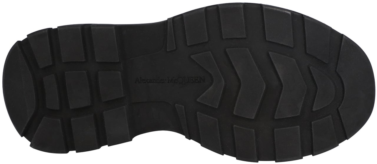 Alexander McQueen Black' Tread Slick Lace Up Zwart