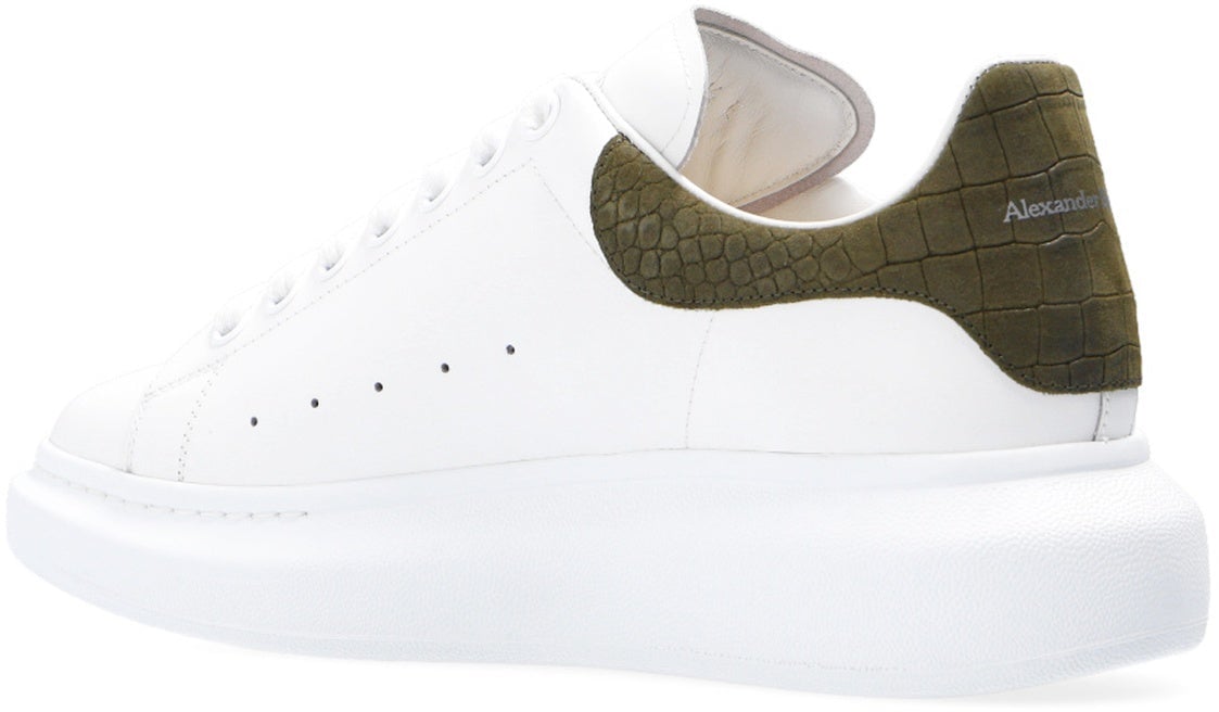 Alexander McQueen Alexander McQueen Crocodile Oversized Sneakers Wit