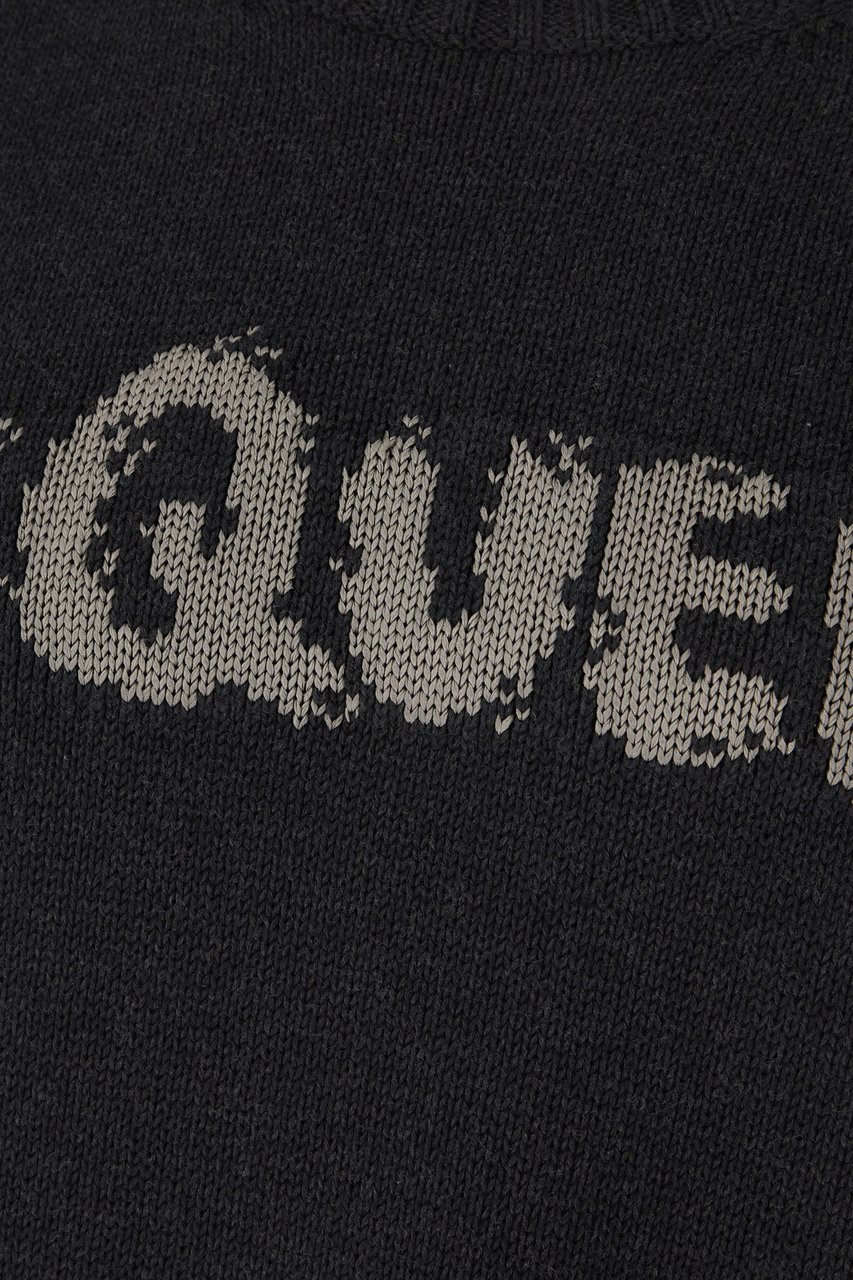 Alexander McQueen Alexander McQueen Charcoal cotton sweater Grijs