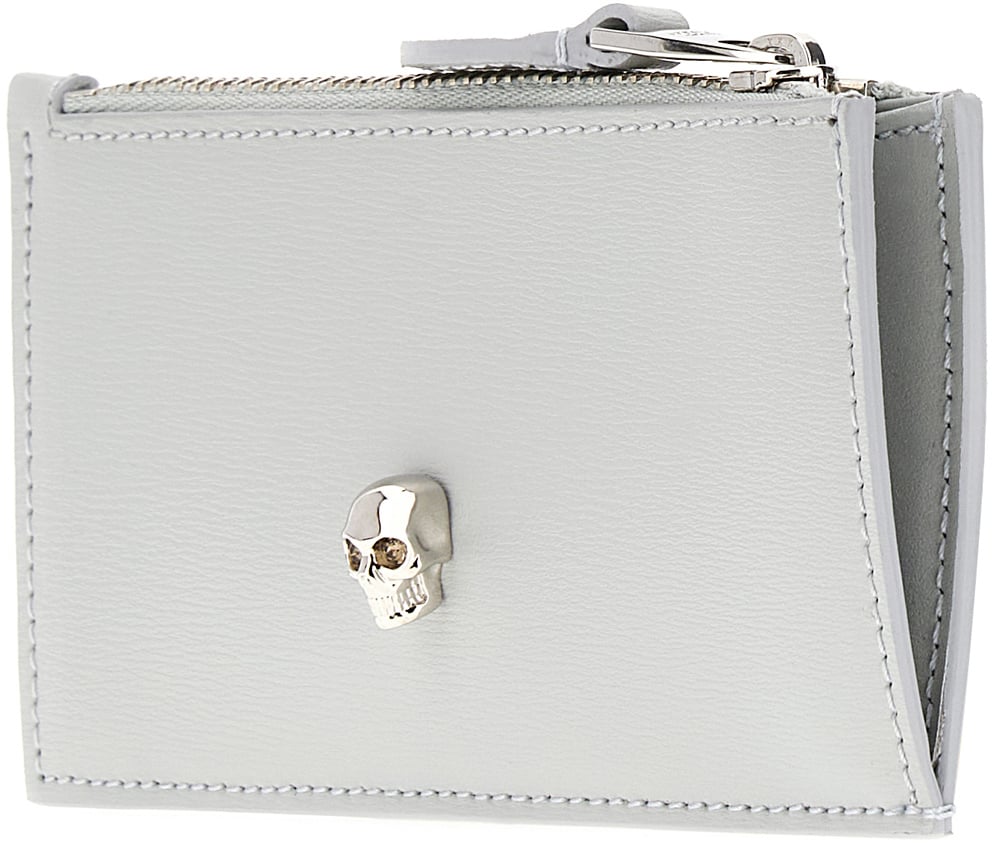 Alexander McQueen Alexander McQueen Grey leather card holder Grijs