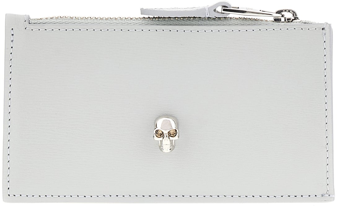 Alexander McQueen Alexander McQueen Grey leather card holder Grijs