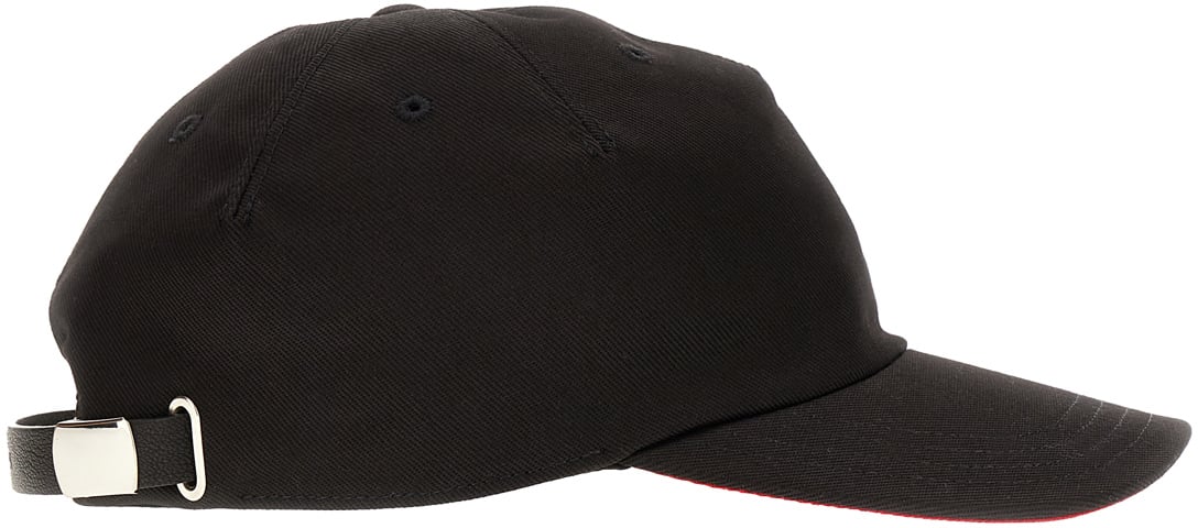 Alexander McQueen Alexander McQueen Black cotton baseball cap Zwart