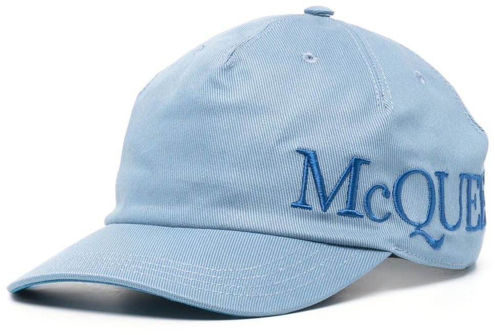 Alexander McQueen Hats Blue Blauw