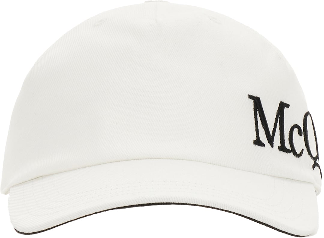 Alexander McQueen Alexander McQueen White cotton baseball cap Wit