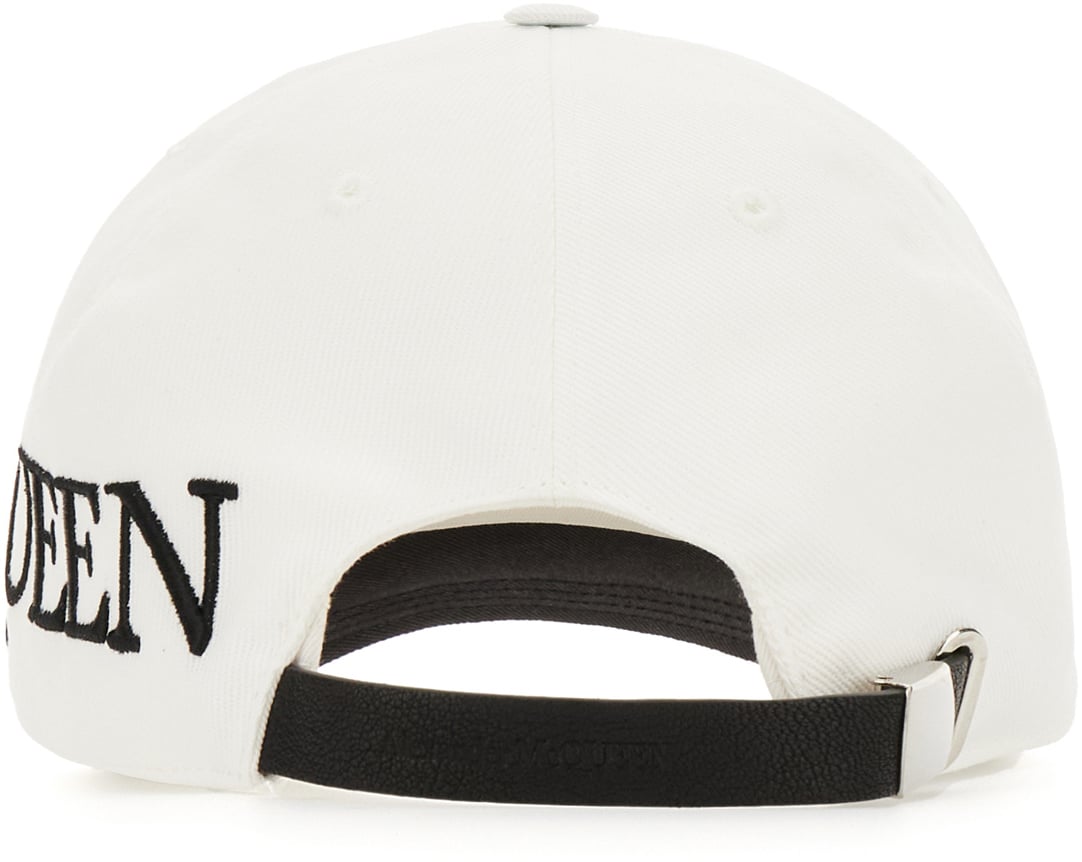 Alexander McQueen Alexander McQueen White cotton baseball cap Wit