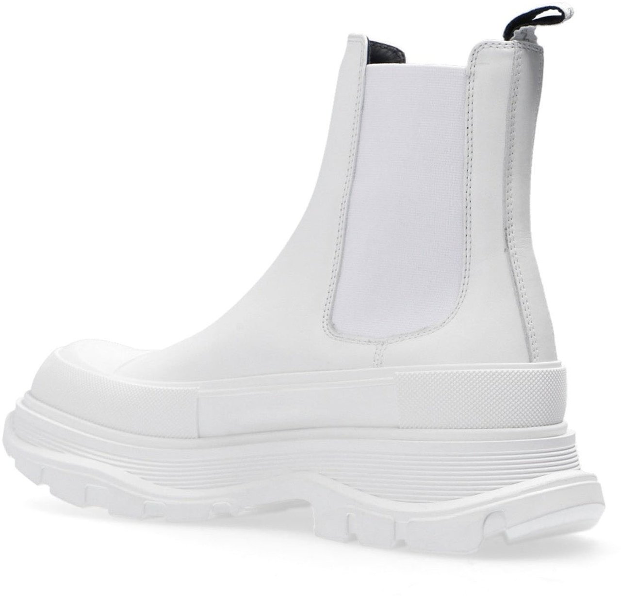 Alexander McQueen Alexander Mcqueen Leather Chunky Sole Sneakers Wit