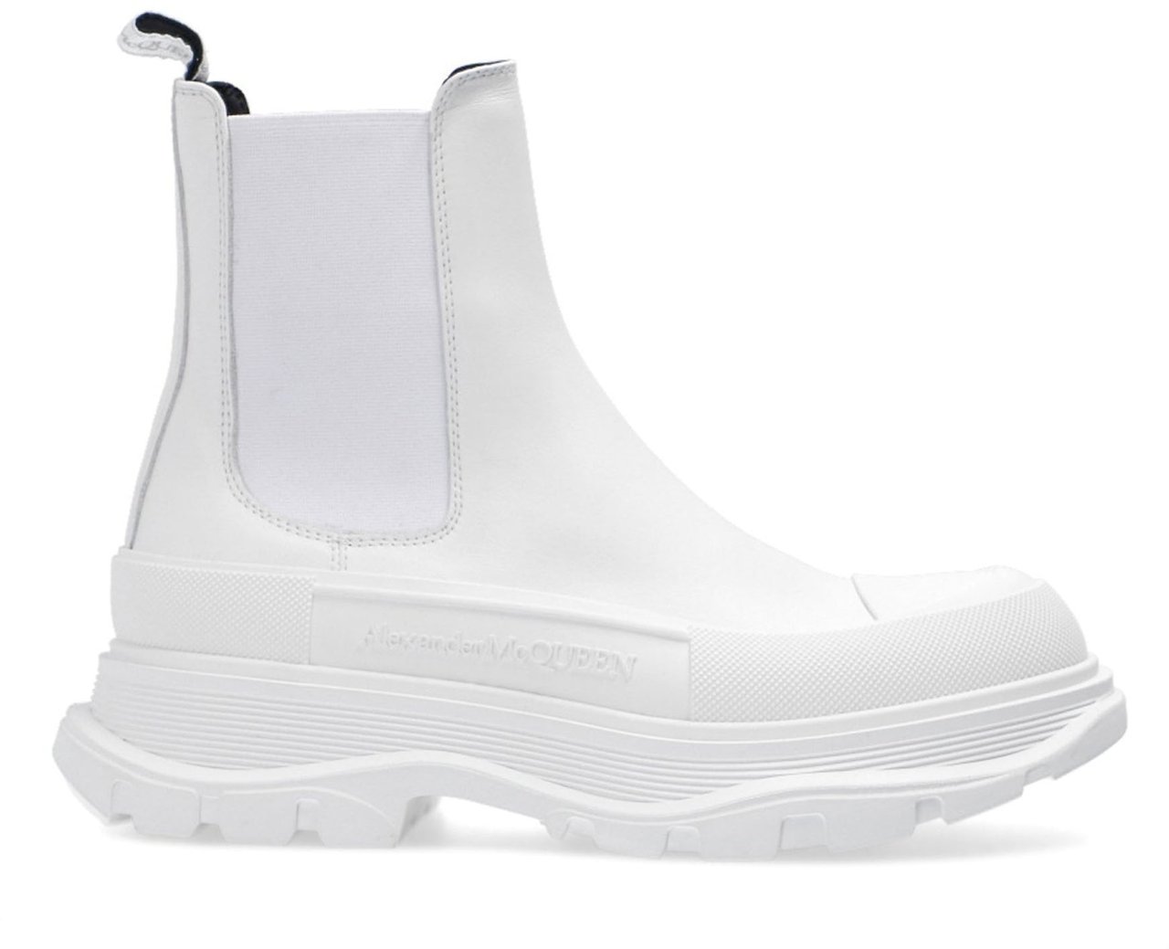 Alexander McQueen Alexander Mcqueen Leather Chunky Sole Sneakers Wit