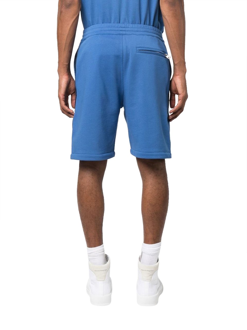 Alexander McQueen Shorts Blue Blauw