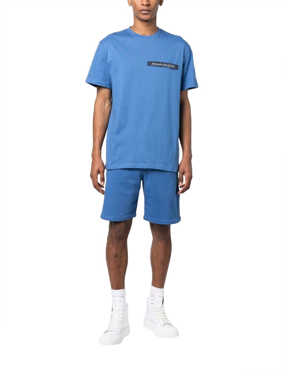 Alexander McQueen Shorts Blue Blauw