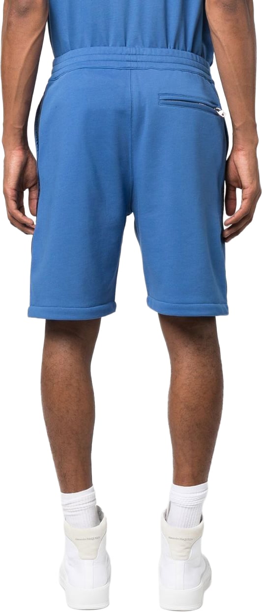 Alexander McQueen Shorts Navy Blauw