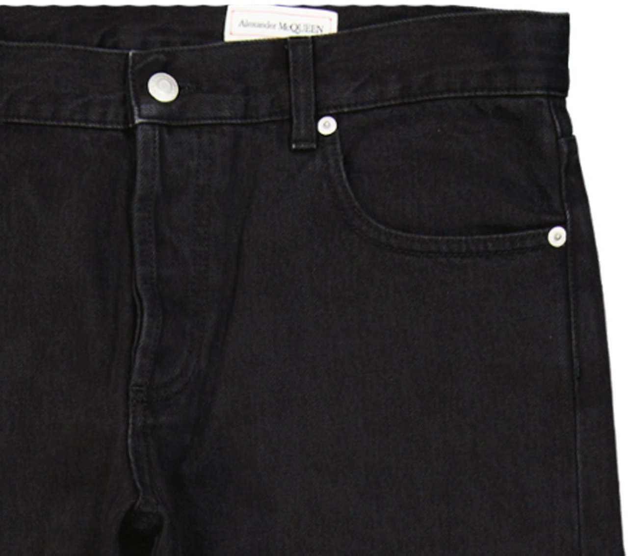 Alexander McQueen Alexander McQueen Cotton Denim Jeans Zwart