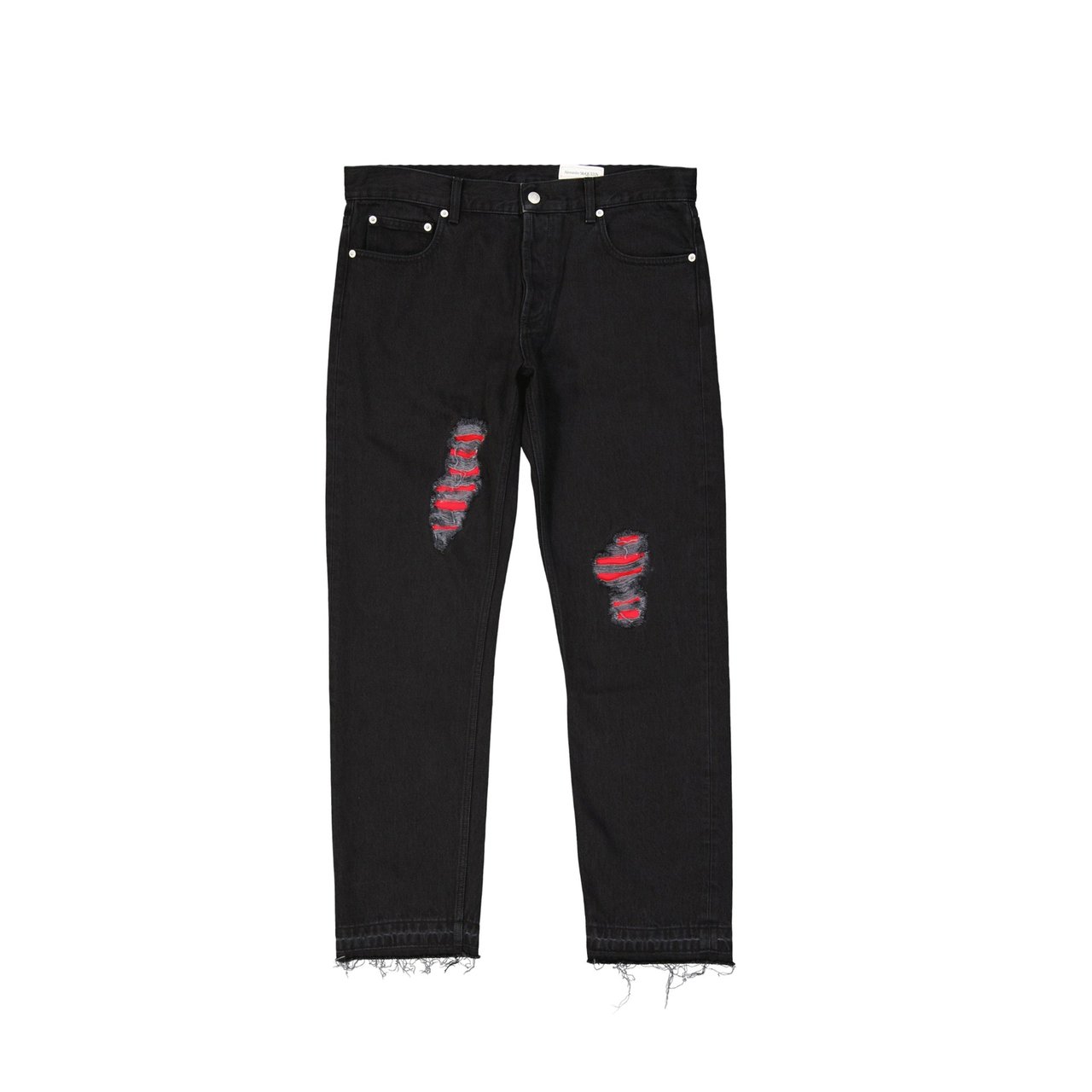 Alexander McQueen Alexander McQueen Cotton Denim Jeans Zwart